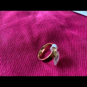 Fashion H black ring